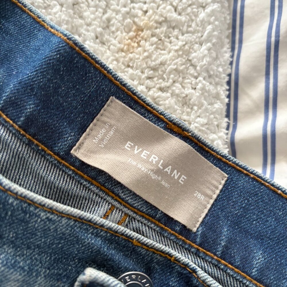 Size 28R Everlane Way-High® Jean - Mid Indigo - Picture 5 of 6